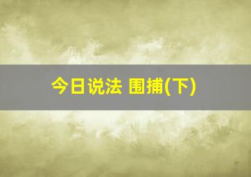 今日说法 围捕(下)